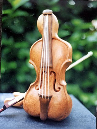 Femme violon verso